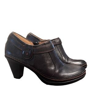 Naturalizer N5 Comfort Black Leather Ankle Boots Booties